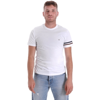 tekstylia Męskie T-shirty z krótkim rękawem Les Copains 9U9014 Biały