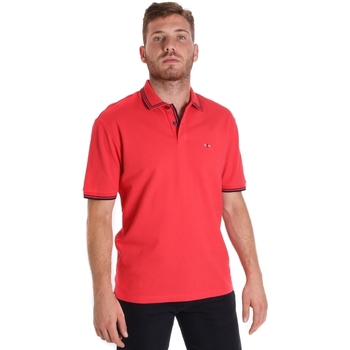 tekstylia Męskie Koszulki polo z krótkim rękawem Les Copains 9U9020 Czerwony