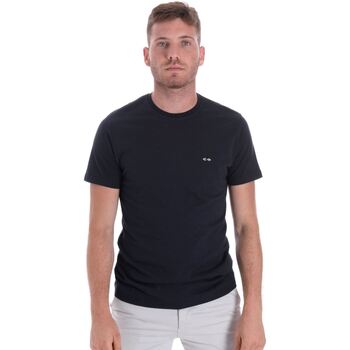 tekstylia Męskie T-shirty z krótkim rękawem Les Copains 9U9011 Niebieski