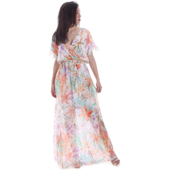 tekstylia Damskie Sukienki długie Gaudi 011FD15038 Pomarańczowy