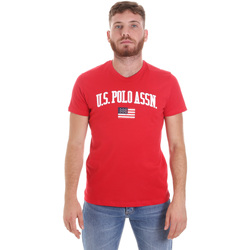 tekstylia Męskie T-shirty z krótkim rękawem U.S Polo Assn. 57117 49351 Czerwony