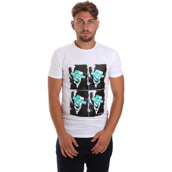 tekstylia Męskie T-shirty z krótkim rękawem Antony Morato MMKS01743 FA120001 Biały