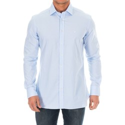 tekstylia Męskie Koszule z długim rękawem Hackett HM305468-513 Niebieski