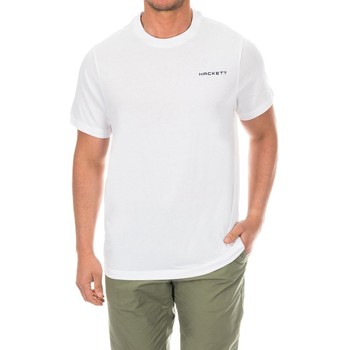 tekstylia Męskie T-shirty z krótkim rękawem Hackett HMX2000D-WHITE Biały