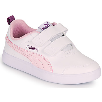 Buty Dziewczynka Trampki niskie Puma COURTFLEX PS Biały / Różowy
