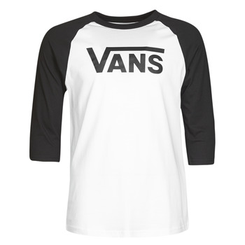 tekstylia Męskie T-shirty z długim rękawem Vans VANS CLASSIC RAGLAN Biały / Czarny