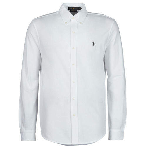 tekstylia Męskie Koszule z długim rękawem Polo Ralph Lauren COPOLO Biały