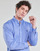 tekstylia Męskie Koszule z długim rękawem Polo Ralph Lauren CHEMISE AJUSTEE EN POPLINE DE COTON COL BOUTONNE  LOGO PONY PLAY Niebieski