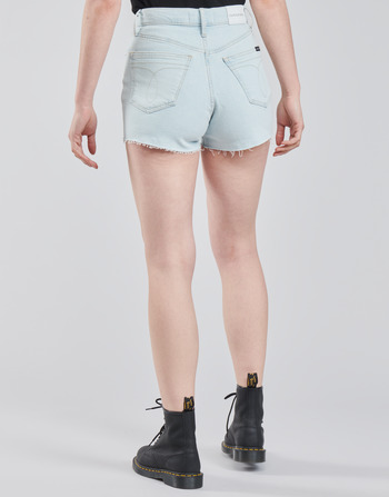 Calvin Klein Jeans HIGH RISE SHORT Niebieski / Clair