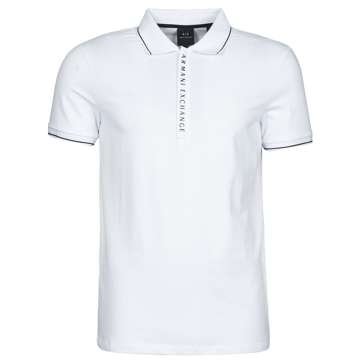 tekstylia Męskie Koszulki polo z krótkim rękawem Armani Exchange 8NZF71-ZJH2Z Biały