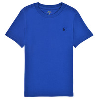 tekstylia Chłopiec T-shirty z krótkim rękawem Polo Ralph Lauren ELIVA Niebieski / Szafir