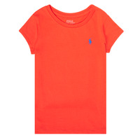 tekstylia Dziewczynka T-shirty z krótkim rękawem Polo Ralph Lauren SIDONIE Czerwony
