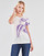 tekstylia Damskie T-shirty z krótkim rękawem Guess SS CN IRIS TEE Biały / Niebieski