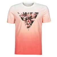 tekstylia Męskie T-shirty z krótkim rękawem Guess PALM BEACH CN SS TEE Czerwony