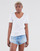 tekstylia Damskie T-shirty z krótkim rękawem Tommy Jeans SOFT JERSEY V NECK Biały