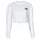 tekstylia Damskie Bluzy Tommy Jeans TJW SUPER CROPPED BADGE CREW Biały