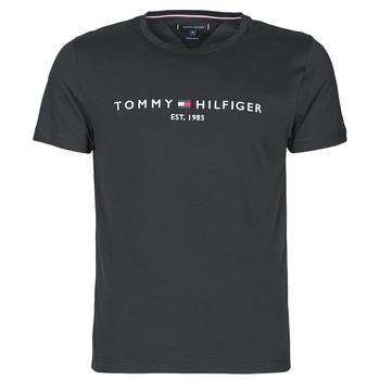 tekstylia Męskie T-shirty z krótkim rękawem Tommy Hilfiger CORE TOMMY LOGO Czarny