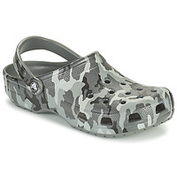 Buty Męskie Chodaki Crocs CLASSIC PRINTED CAMO CLOG Camouflage / Szary