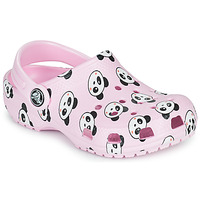 Buty Dziewczynka Chodaki Crocs CLASSIC PANDA PRINT CLOG K Różowy