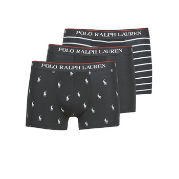 Bielizna Męskie Bokserki Polo Ralph Lauren CLASSIC TRUNK X3 Czarny / Biały
