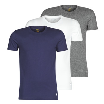 tekstylia T-shirty z krótkim rękawem Polo Ralph Lauren SS CREW NECK X3 Marine / Szary / Biały