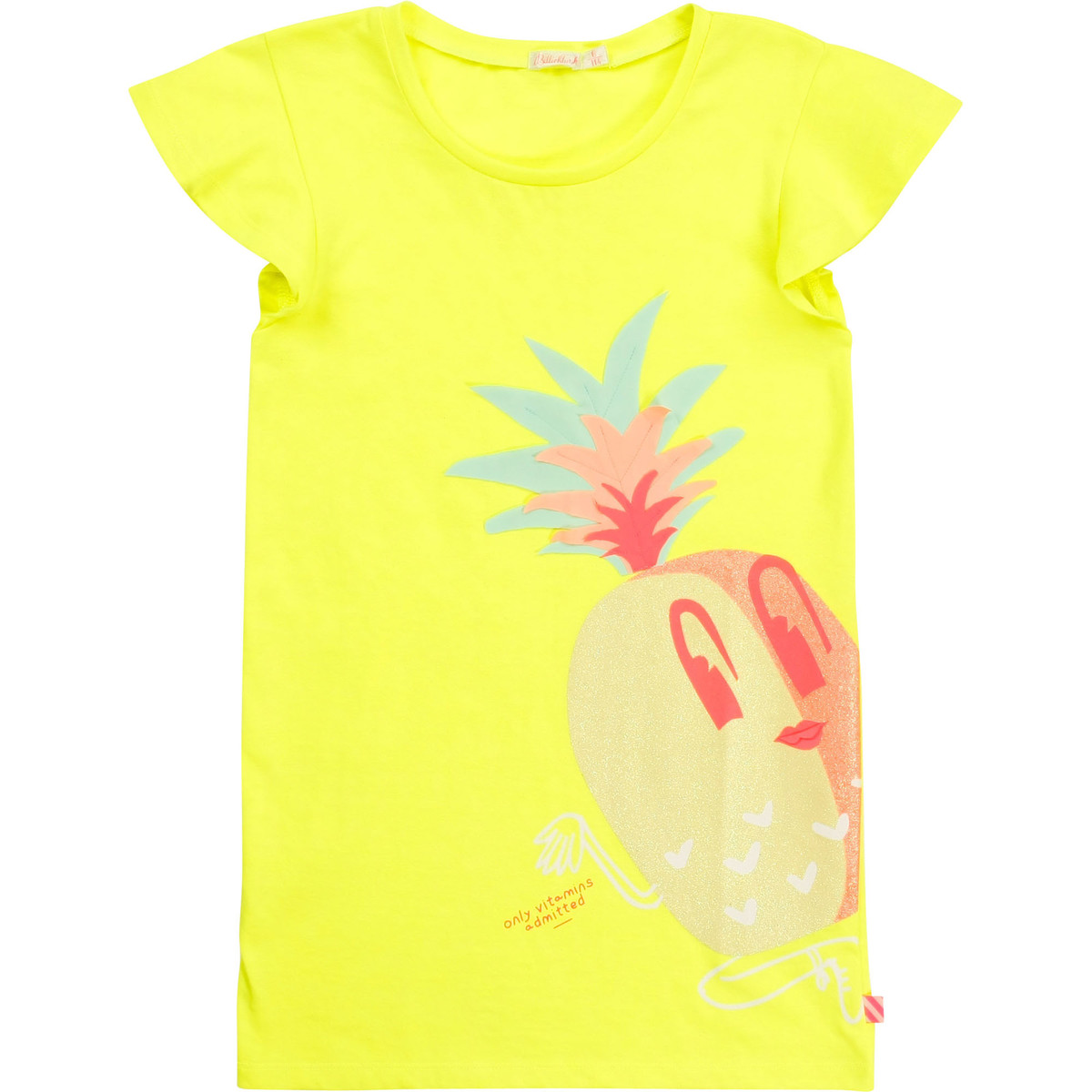 tekstylia Dziewczynka Sukienki krótkie Billieblush U12625-599 Żółty