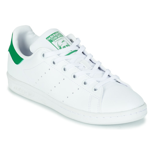 Buty Dziecko Trampki niskie adidas Originals STAN SMITH J SUSTAINABLE Biały / Zielony