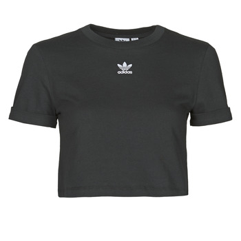 tekstylia Damskie T-shirty z krótkim rękawem adidas Originals CROP TOP Czarny
