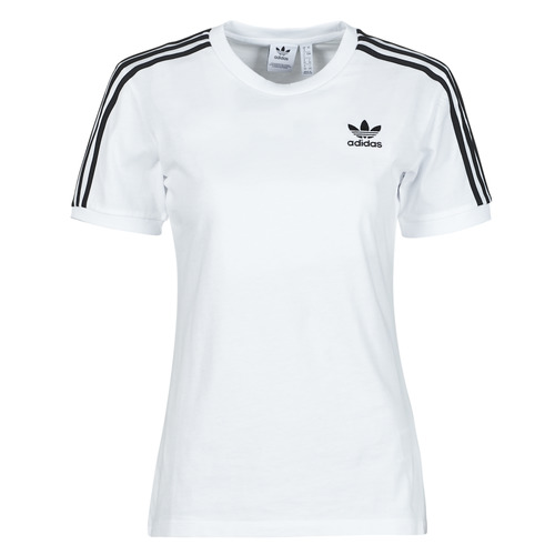 tekstylia Damskie T-shirty z krótkim rękawem adidas Originals 3 STRIPES TEE Biały
