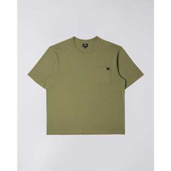 tekstylia Męskie T-shirty z krótkim rękawem Edwin T-shirt  Oversized Zielony