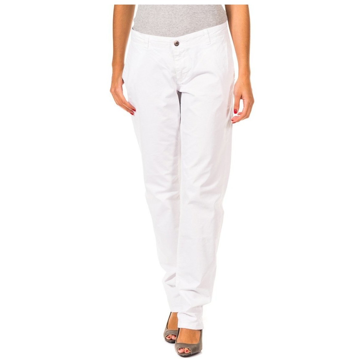 tekstylia Damskie Spodnie Gaastra 31694100-A20 Biały