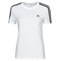 tekstylia Damskie T-shirty z krótkim rękawem Adidas Sportswear W 3S T Biały