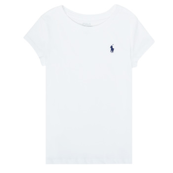 tekstylia Dziewczynka T-shirty z krótkim rękawem Polo Ralph Lauren NOUVAL Biały