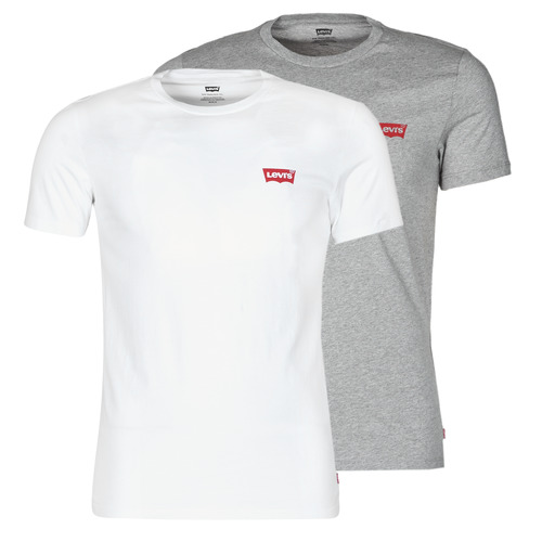 tekstylia Męskie T-shirty z krótkim rękawem Levi's 2PK CREWNECK GRAPHIC Biały
