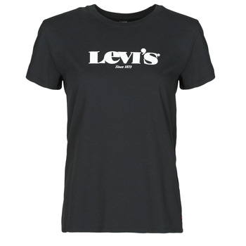 tekstylia Damskie T-shirty z krótkim rękawem Levi's THE PERFECT TEE Czarny