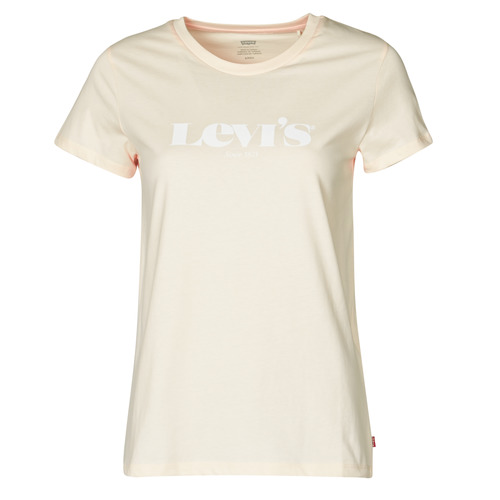 tekstylia Damskie T-shirty z krótkim rękawem Levi's THE PERFECT TEE Beżowy