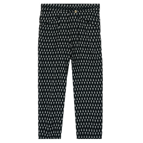 tekstylia Dziewczynka Spodnie z lejącej tkaniny / Alladynki Ikks XS22002-02-C Czarny