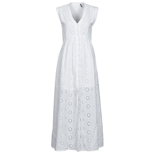 tekstylia Damskie Sukienki długie Les Petites Bombes BRIDIE Biały