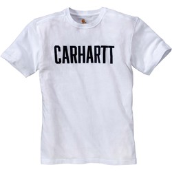 tekstylia T-shirty z krótkim rękawem Carhartt T-shirt  Block blanc