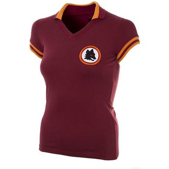 tekstylia Damskie T-shirty z krótkim rękawem Copa Football Maillot rétro femme Copa AS Roma 1978/79 Czerwony