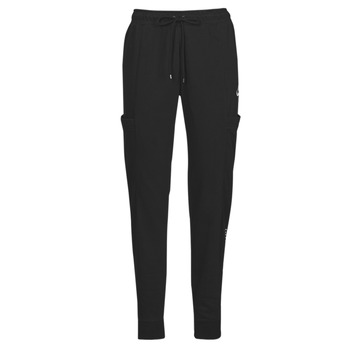 tekstylia Damskie Spodnie dresowe Nike NSAIR PANT FLC MR Czarny / Biały