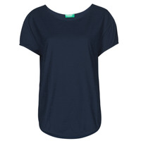 tekstylia Damskie T-shirty z krótkim rękawem Benetton FOLLIA Niebieski