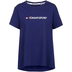 tekstylia Damskie T-shirty z krótkim rękawem Tommy Hilfiger S10S100445 Niebieski