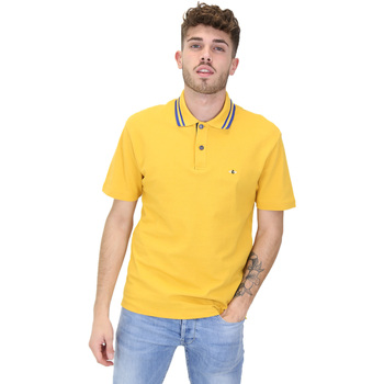 tekstylia Męskie Koszulki polo z krótkim rękawem Les Copains 9U9022 Żółty