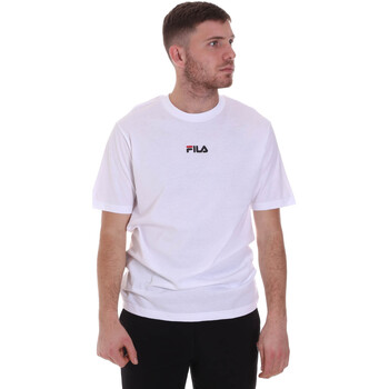 tekstylia Męskie T-shirty z krótkim rękawem Fila 687990 Biały