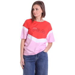 tekstylia Damskie T-shirty z krótkim rękawem Fila 683162 Czerwony