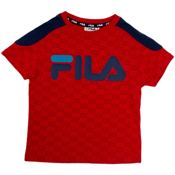 tekstylia Dziecko T-shirty z krótkim rękawem Fila 688077 Czerwony