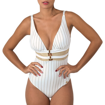 tekstylia Damskie Kostium kąpielowy jednoczęściowy Sun Playa Chill Biały