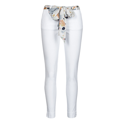 tekstylia Damskie Spodnie z pięcioma kieszeniami Betty London OUMA Biały