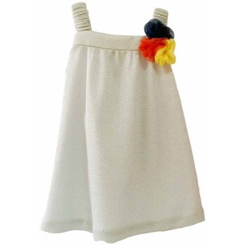 tekstylia Dziewczynka Sukienki Dbb' 22892-1 Biały